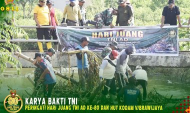 Peringati Hari Juang TNI AD Ke-80 dan HUT Kodam V/Brawijaya Ke-77, Babinsa Kodim 0811 Tuban Karya Bakti Bersama Masyarakat