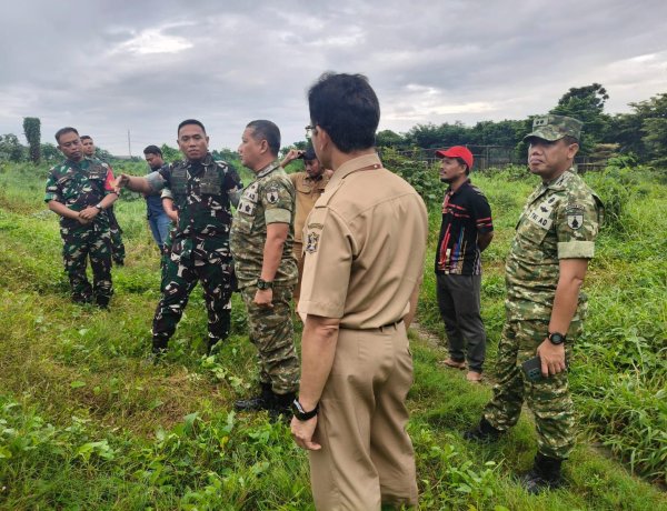 Kasrem 084/Bhaskara Jaya Tinjau Lahan KDKMP Diwilayah Surabaya